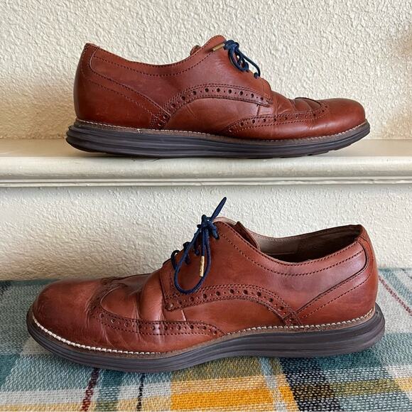Cole Haan Men\'s Original Grand Shortwing Oxford Shoes Size 8.5 Brown main image 4